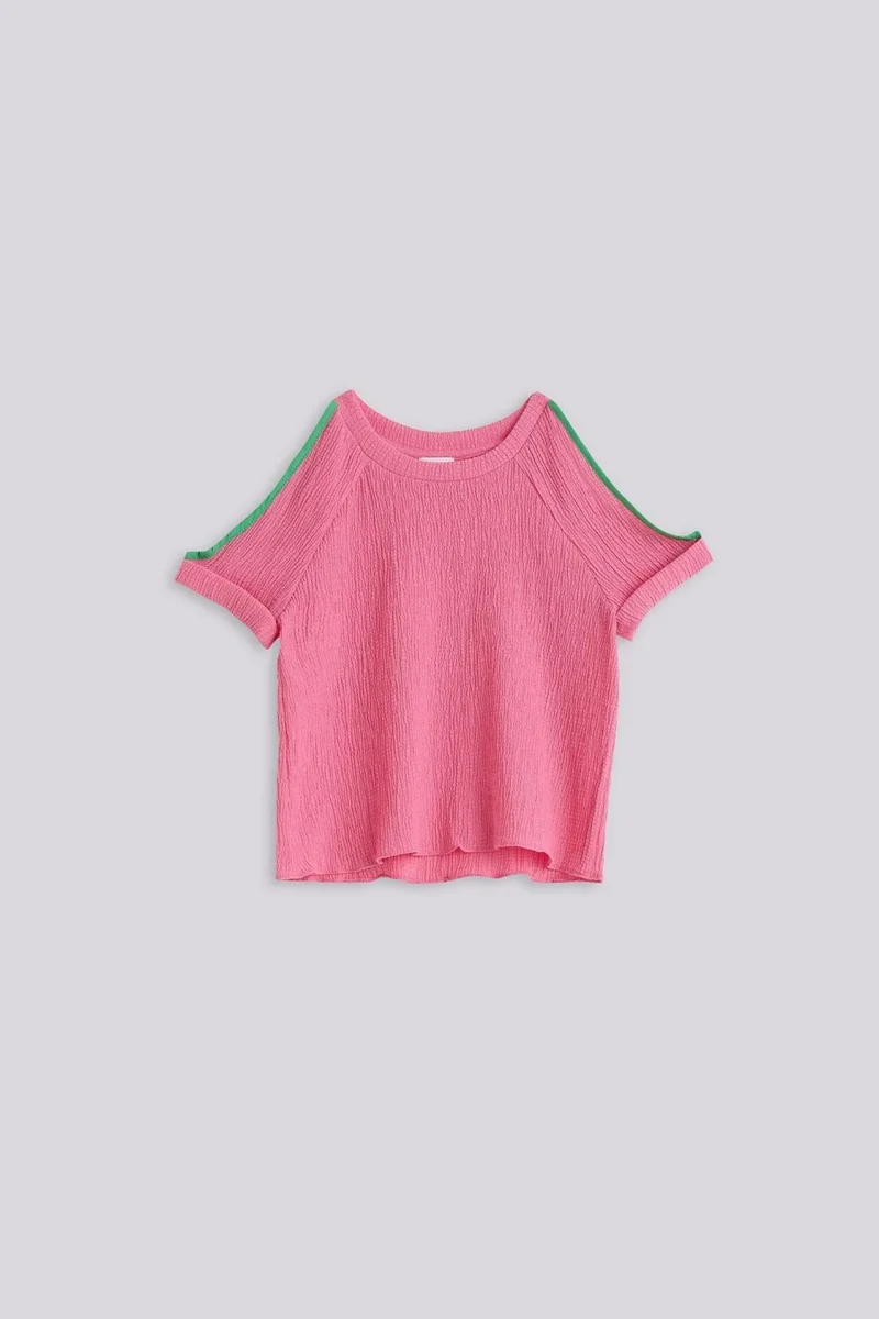 ليا لي Bg Store Girl Pink Blouse