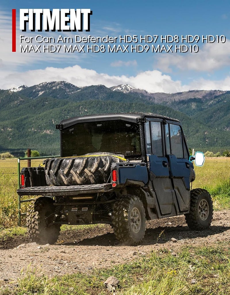 A & UTV PRO Adjustable Side Mirrors for Can-Am Defender - Image 2