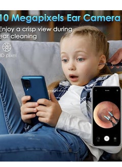 Bebird Bebird Note 5 Ear Wax Removal Kit Wi-Fi Visible Wax Elimination Spoon 10 Megapixels HD with 4 LED Lights for Ear Cleaning, Blue  - Image 3
