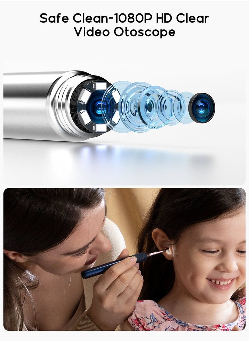 Bebird - Bebird Note 5 Ear Wax Removal Kit Wi-Fi Visible Wax Elimination Spoon 10 Megapixels HD with 4 LED Lights for Ear Cleaning, Blue - Image 1