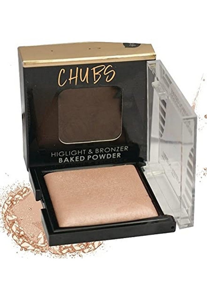 Chubs - Highlighter Blusher, Bronzer,Contour Combo Palette| Shimmer Brick | Brick Highlighter | Face Highlighter Palette | Bronzing Palette | Contouring Palette | Highlighter Palette| (Sunlight) - Image 1