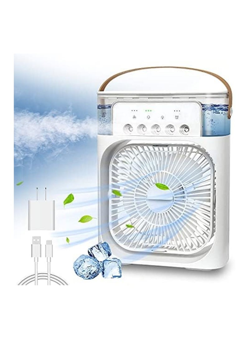 Fan Cooling USB -With 3 Speeds - LED Light- Water Spray -Timer