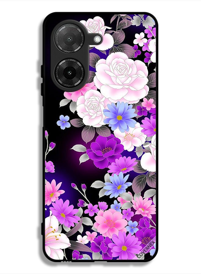 Covernex Xiaomi Redmi A5 4G Protective Case Cover Mix Flowers - Image 1