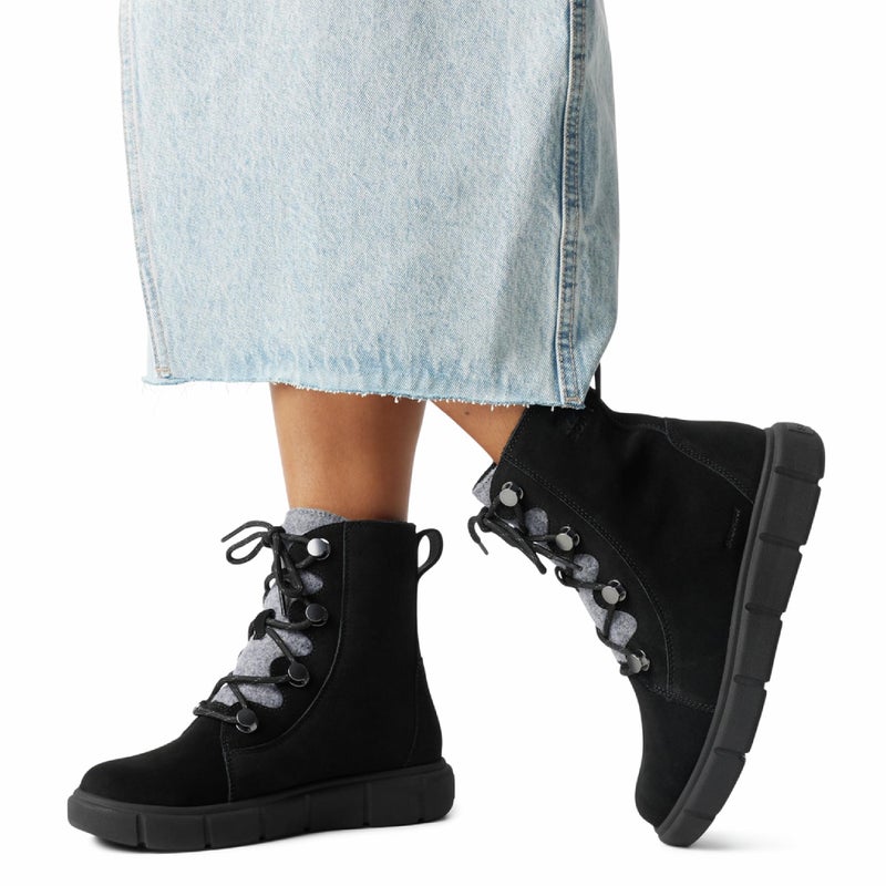 SOREL Women's Explorer lll Joan Waterproof Boot - Black, Black - 9 - Image 2