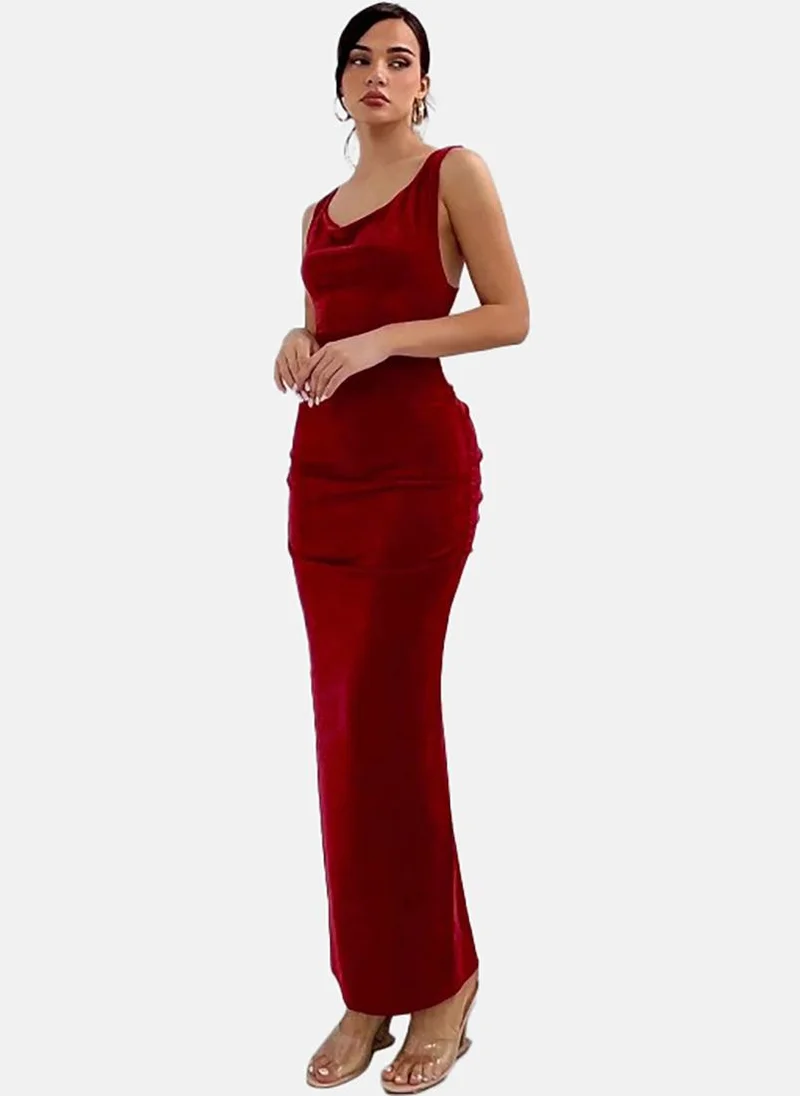 YUNIQEE Velvet Sleeveless Dress