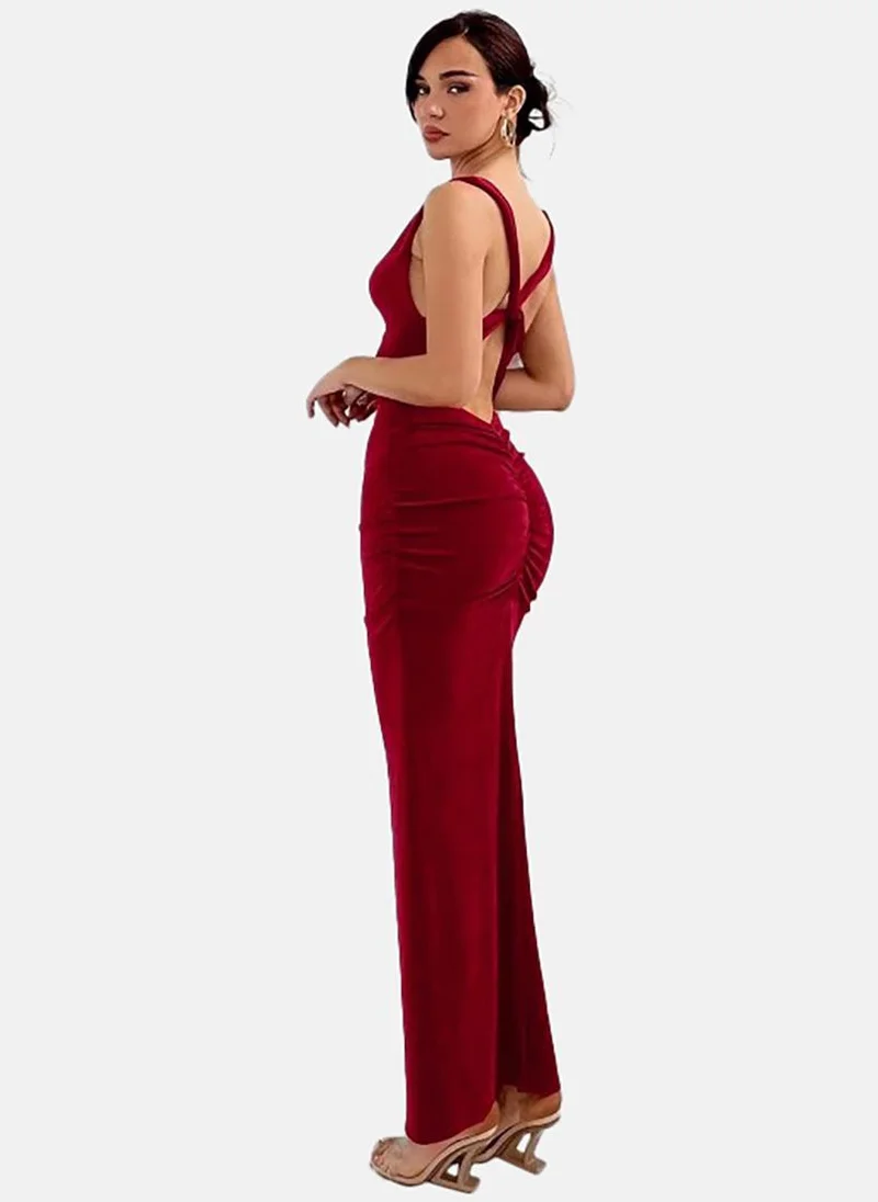 YUNIQEE Velvet Sleeveless Dress