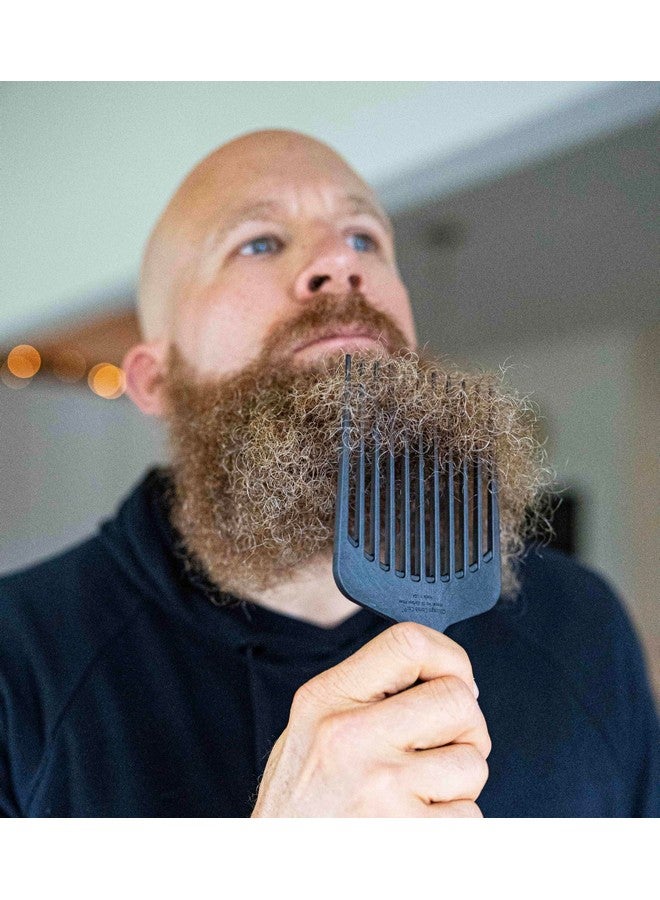 Chicago Comb Model 12 Carbon Fiber Xl Widetooth Pick Antistatic 7.5 Inches (19 Cm) Made In Usa Large Detangling And Styling Pick - Image 3