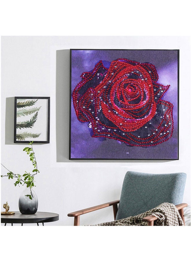 NIBEMINENT Decorative Wall Painting Purple/Red 25x25centimeter