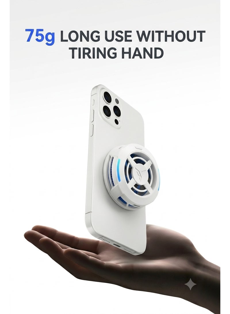 Flydigi B9 Phone Cooler, 21 W (-35°C) RGB Magnetic Cooling Fan with App Control, Ultra-Quiet Portable Cooling Pad, 75g Weight, Strong Magnetic Attachment for iPhone, Android, RedMagic Phones – Built for Intense Gaming, Perfect for FPS Games like PUBG Mobile & Call of Duty Mobile - Image 5