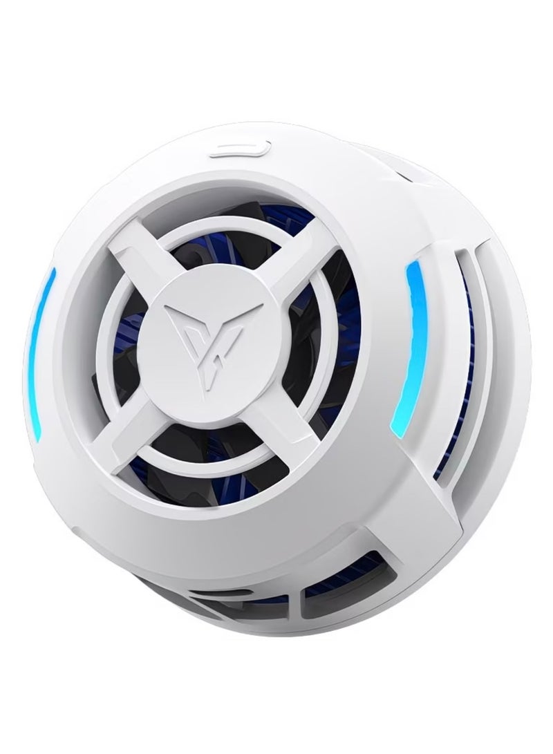 Flydigi B9 Phone Cooler, 21 W (-35°C) RGB Magnetic Cooling Fan with App Control, Ultra-Quiet Portable Cooling Pad, 75g Weight, Strong Magnetic Attachment for iPhone, Android, RedMagic Phones – Built for Intense Gaming, Perfect for FPS Games like PUBG Mobile & Call of Duty Mobile - Image 1