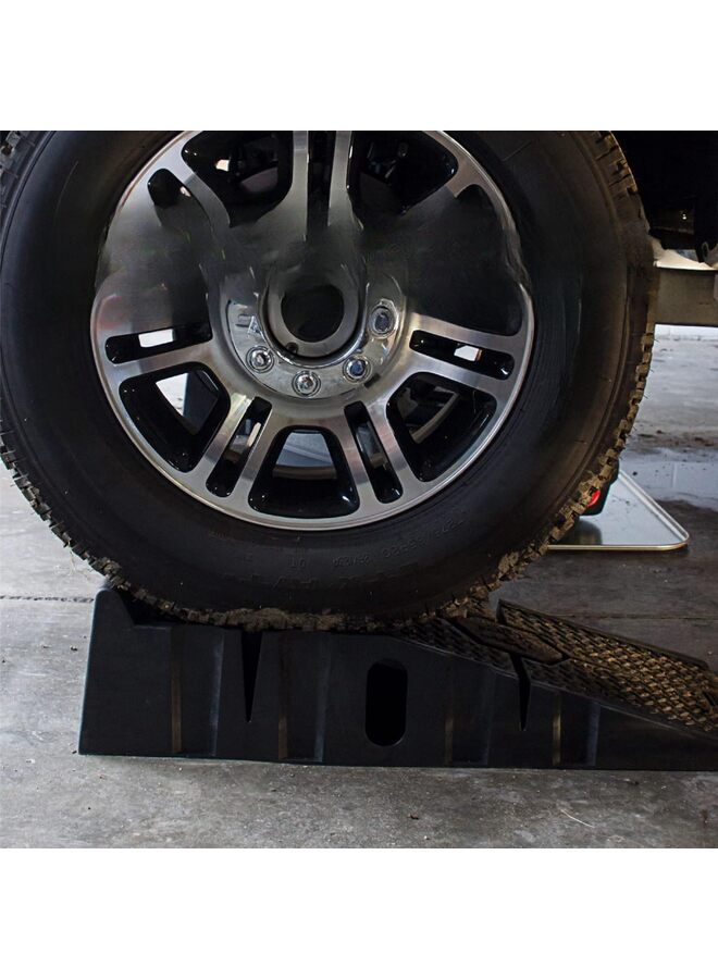 Vehicle Ramp Antiskid Car Ramp Set of 2 Universal Drive-On 2-Stage Incline Ramps, Nestable & Portable Auto Service Ramp 8.5"H (6000 lb) - Image 5