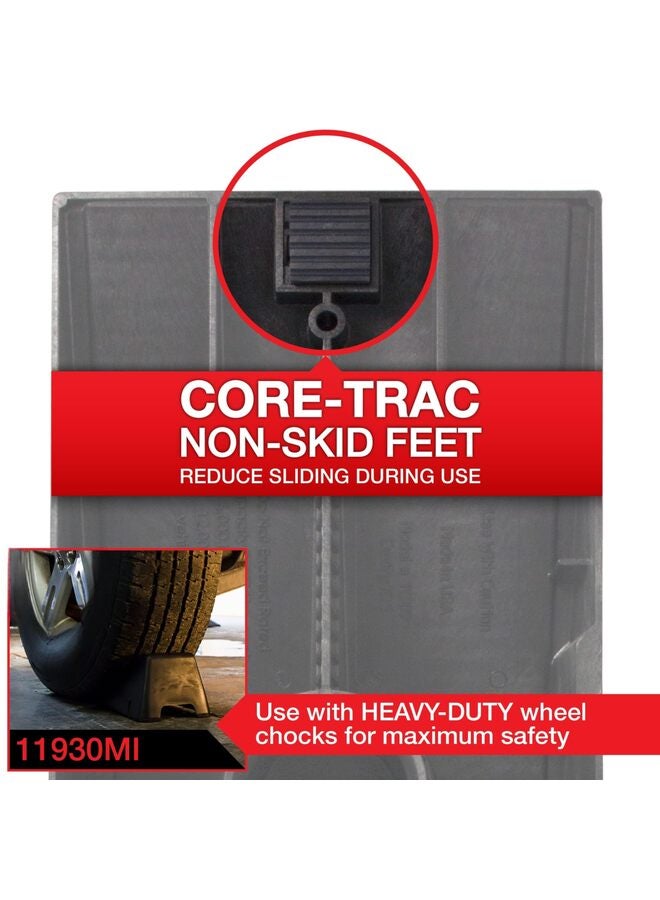 Vehicle Ramp Antiskid Car Ramp Set of 2 Universal Drive-On 2-Stage Incline Ramps, Nestable & Portable Auto Service Ramp 8.5"H (6000 lb) - Image 2