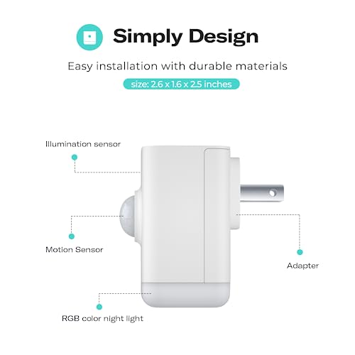 THIRDREALITY Multi-Function Night Light, Zigbee Repeater, 3-in-1 Combines a Motion Sensor, a Illumination Sensor and RGB Color Night Light, 1-100% Adjustable Brightness, Zigbee hub Required - Image 2