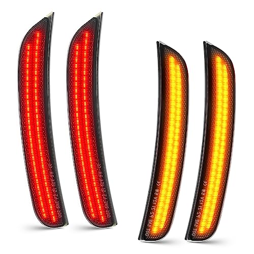 NEIFILES LED Side Marker Lights Compatible with Dodge Charger 2015 2016 2017 2018 2019 2020 2021 Front Rear Fender Bumper Lamps Pack of 4 - Image 1