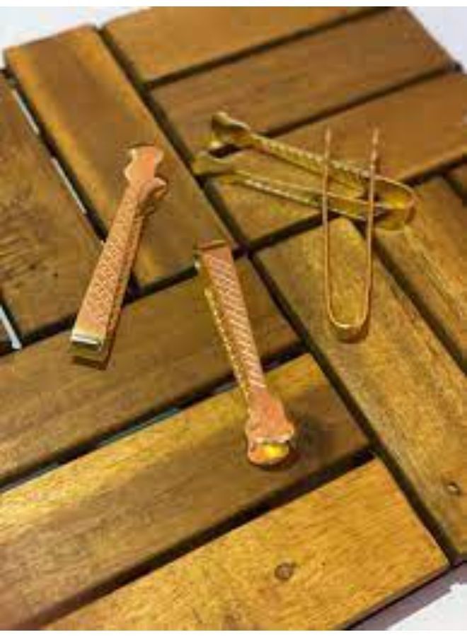 ملقط فحم ذهبي ١ قطعة - Image 3