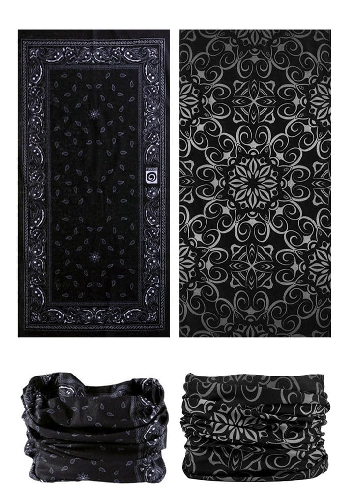 LANCHY Head Wrap Headwear Headband Bandana Face Mask magic scarf for men & women, 6pcs. Cool, Free Size - Image 4