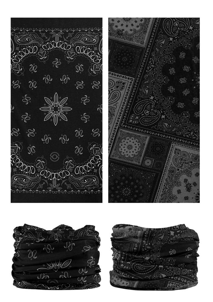 LANCHY Head Wrap Headwear Headband Bandana Face Mask magic scarf for men & women, 6pcs. Cool, Free Size - Image 3