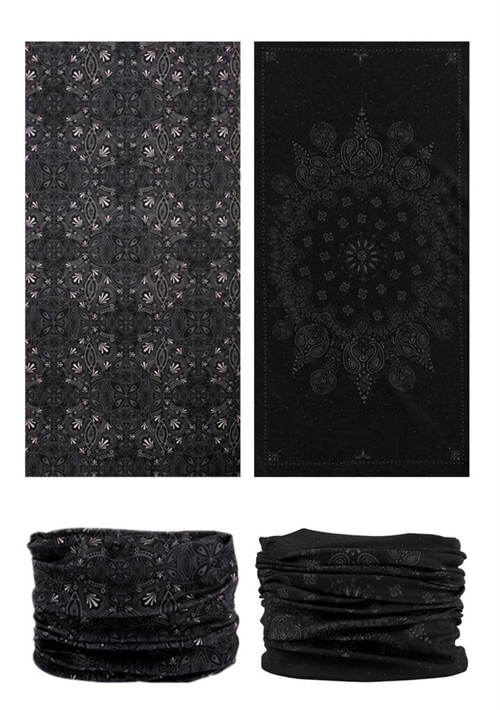 LANCHY Head Wrap Headwear Headband Bandana Face Mask magic scarf for men & women, 6pcs. Cool, Free Size - Image 2
