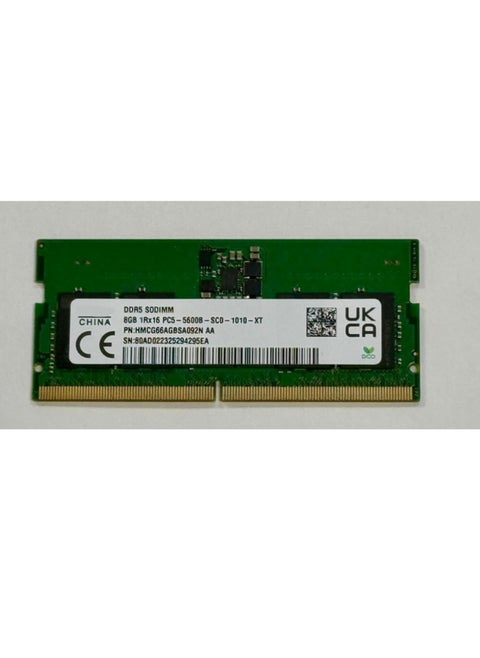 8GB DDR5 5600MHz SO-DIMM RAM Module – Gaming Laptop Memory | PC5-5600B-SC0, 1Rx16, 1.1V, 262-Pin