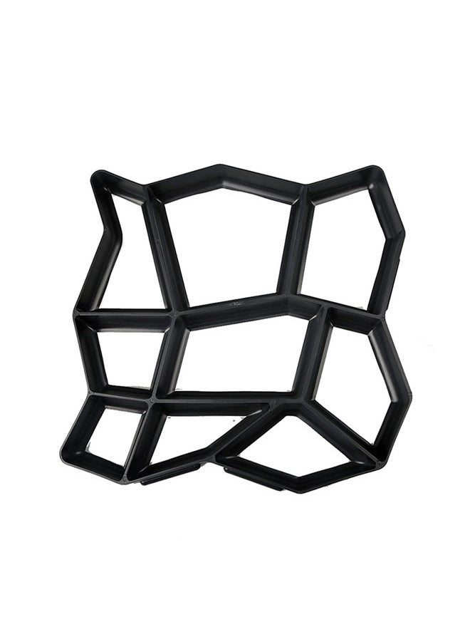 Generic 2 pcs Concrete Cement Stone Design Paver Walk Mould Black 35x35x3.6cm，Stone Moldings Paving Pavement Concrete Molds Stepping Stone Paver Walk Way Cement Mold for Patio, Lawn & Garden  - Image 2