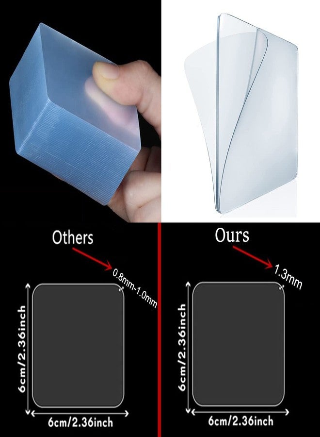 COOLCOLD Wall Stickers, Double Sided Tape, Double Sided Tape Heavy Duty, Self Adhesive Square Pads for Mounting, No Trace Sticker for Home, Office, Kitchen (Transparent, Pack of 10) - Image 4