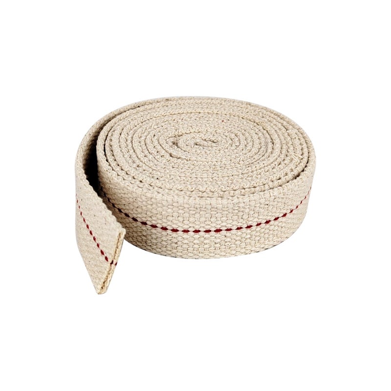 JUNSDUKE 1 Roll / 6.5 Feet Oil Lamp Wick, 1 Inch Flat Cotton Wick Replacement for Oil Lamps, Lanterns, Oil Burners (1", 1) - Image 1