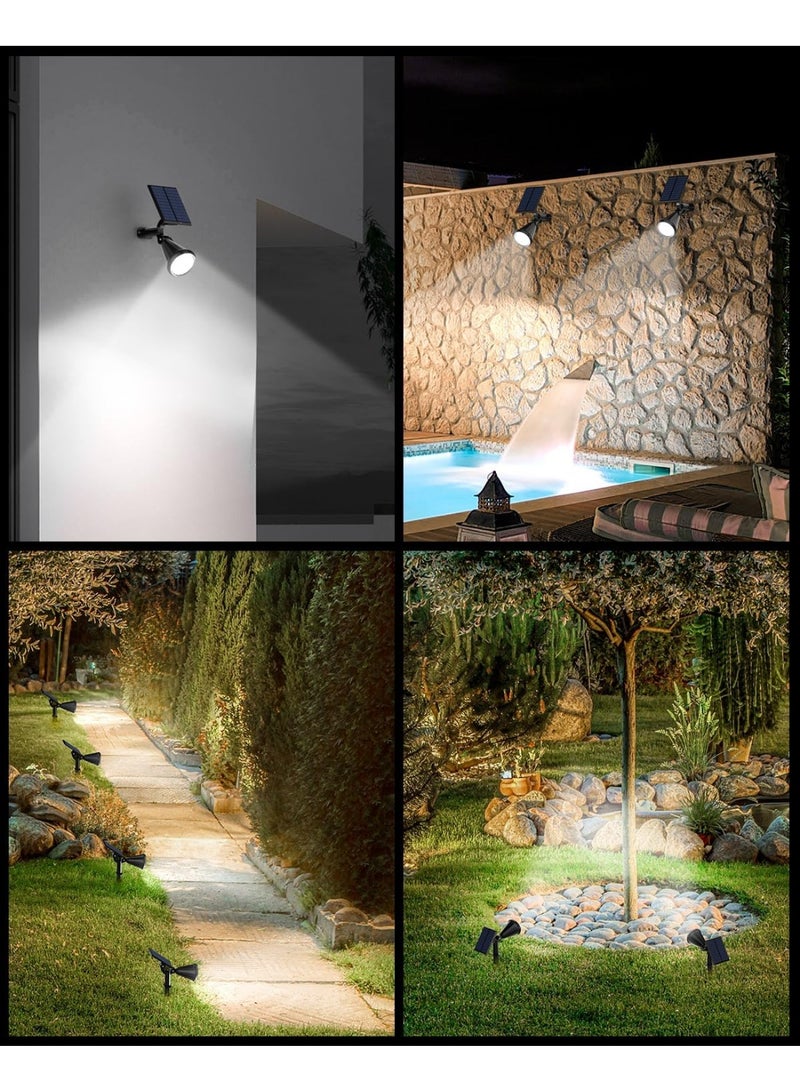 PRIME SOLE Solar Landscape Spotlights Outdoor Garden Lights with Adjustable Heads, Waterproof Pathway Lighting for Yard Lawn Driveway Trees Walkways Decorative Energy Saving Illumination Set - Image 2