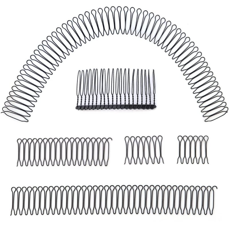 TCOTBE 5 Pcs U Shape Hair Styling Accessories - Wavy Combs, U Pin Clips, Metal Wire Combs, Mini Bangs Holders for Updo Styling, Hair Finishing Fixers, and Invisible Hairstyles for Girls and Women - Image 1