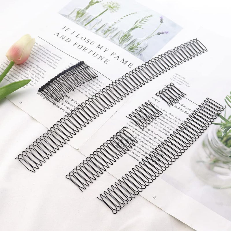 TCOTBE 5 Pcs U Shape Hair Styling Accessories - Wavy Combs, U Pin Clips, Metal Wire Combs, Mini Bangs Holders for Updo Styling, Hair Finishing Fixers, and Invisible Hairstyles for Girls and Women - Image 4
