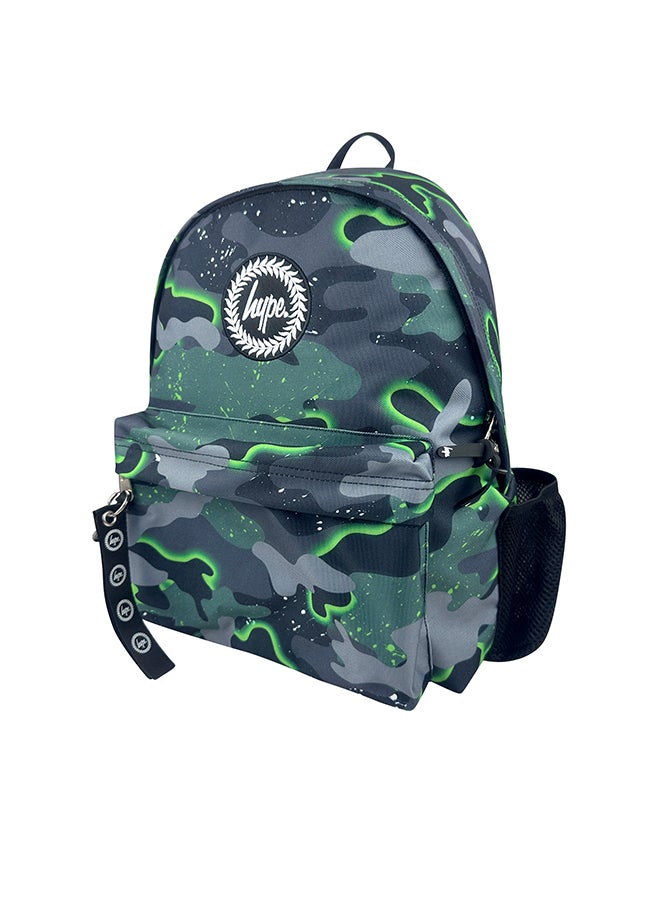 Hype Backpack Iconic Green Glow Camo - Image 1