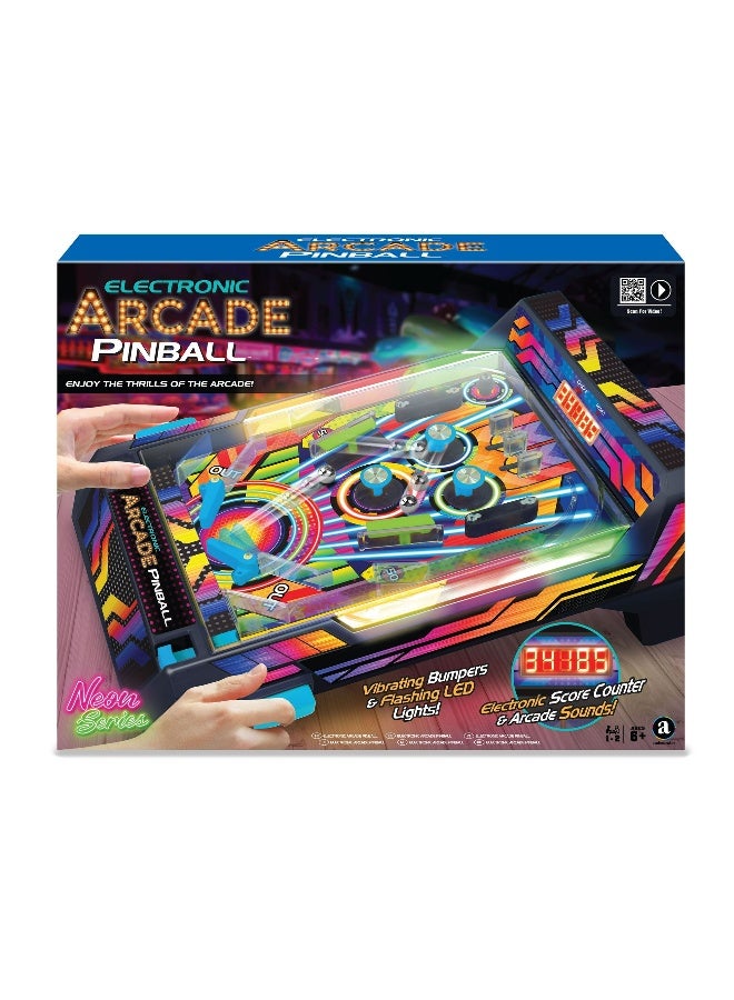 Merchant Ambassador Ambassador Neon Series Electronic Arcade Pinball Game - Image 1