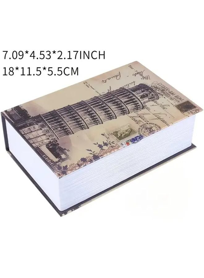Code Color Hidden Metal Book Safe With Key Lock And Combination Dial - Image 2