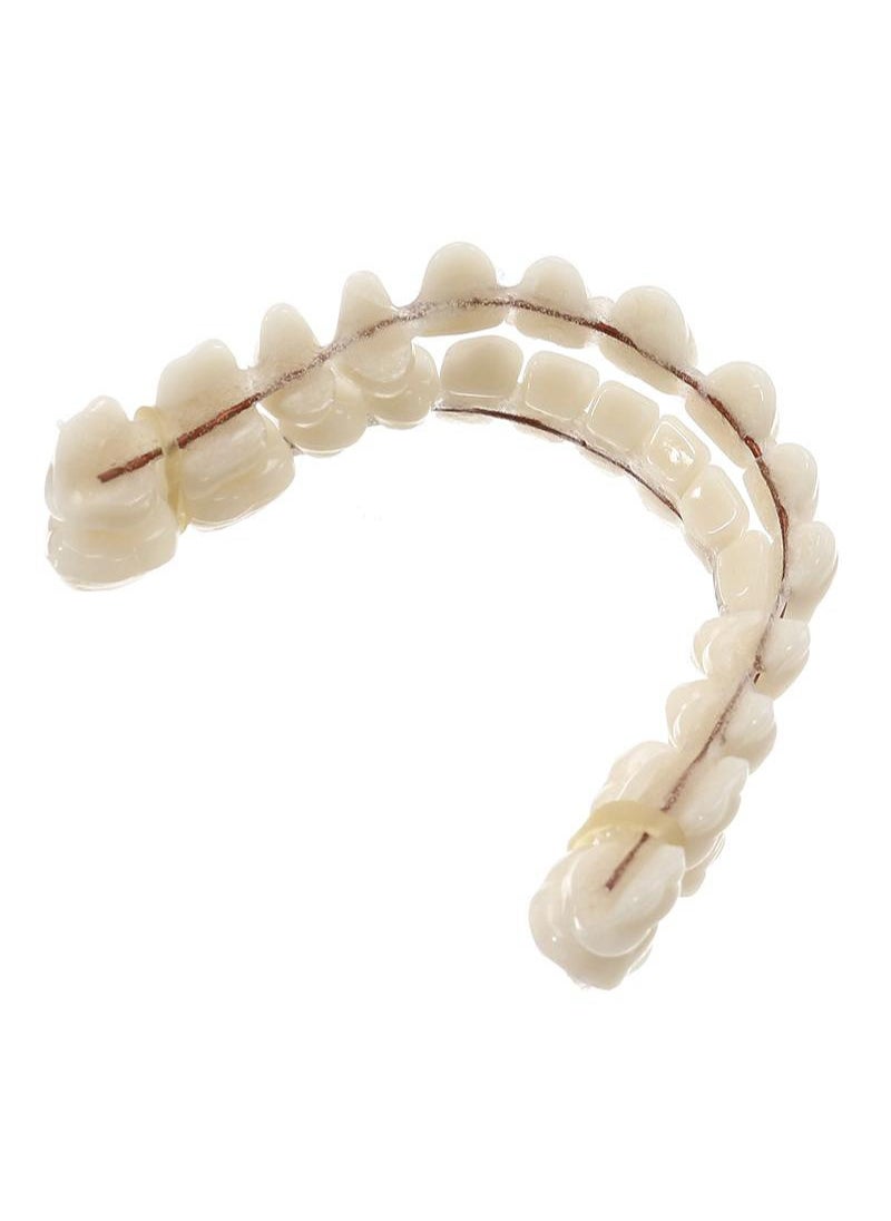 HaLunhi Resin Dentures, Dental Teaching Models, Resin Dentures For Patients With Missing Oral Cavity, Dental Supply Accessories (A Set Of Upper And Lower Teeth)  - Image 4