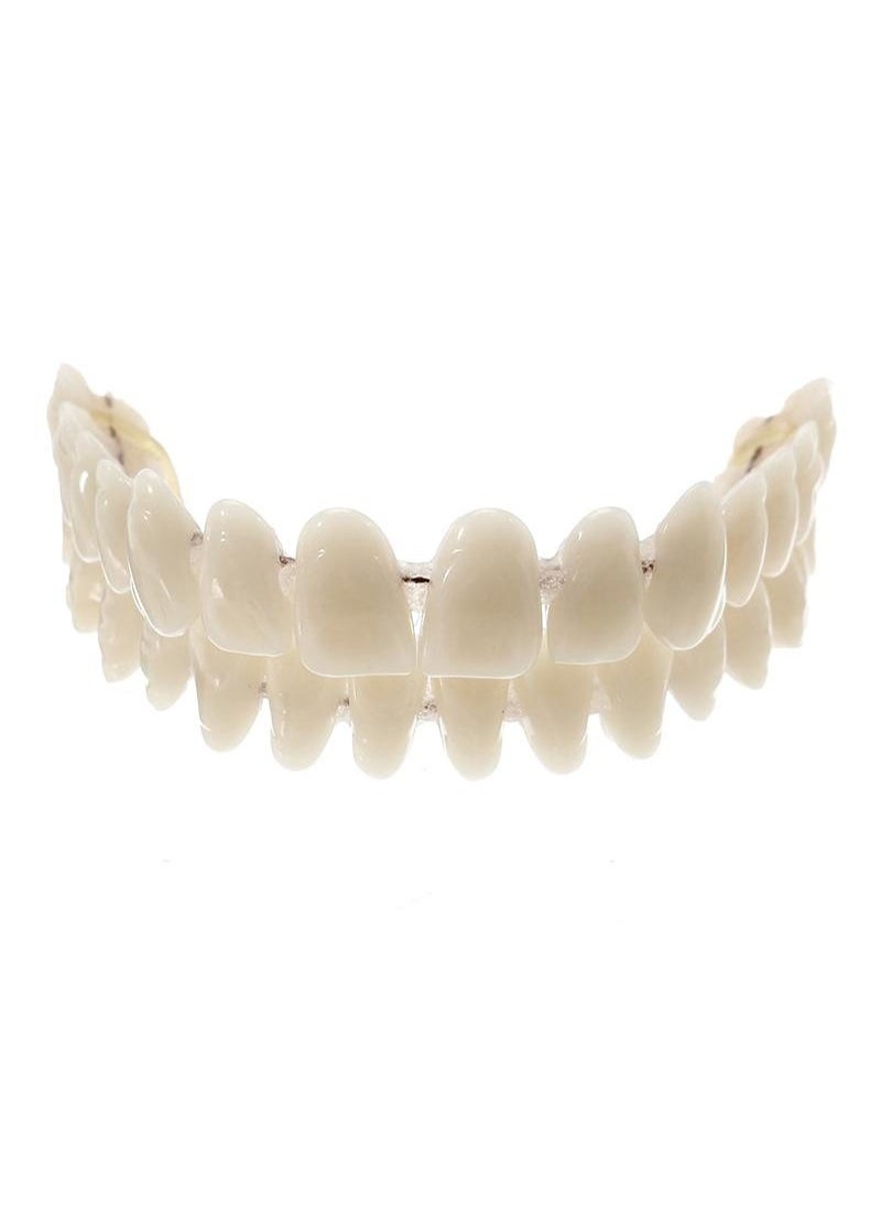 HaLunhi Resin Dentures, Dental Teaching Models, Resin Dentures For Patients With Missing Oral Cavity, Dental Supply Accessories (A Set Of Upper And Lower Teeth)  - Image 3