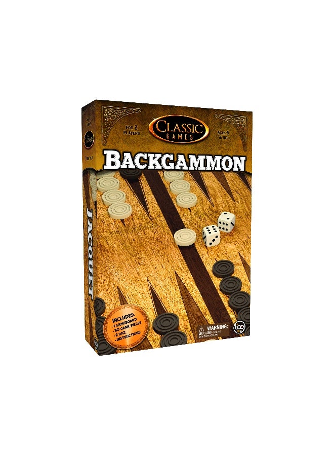 tcg Classic Games Backgammon Board Game - Image 1