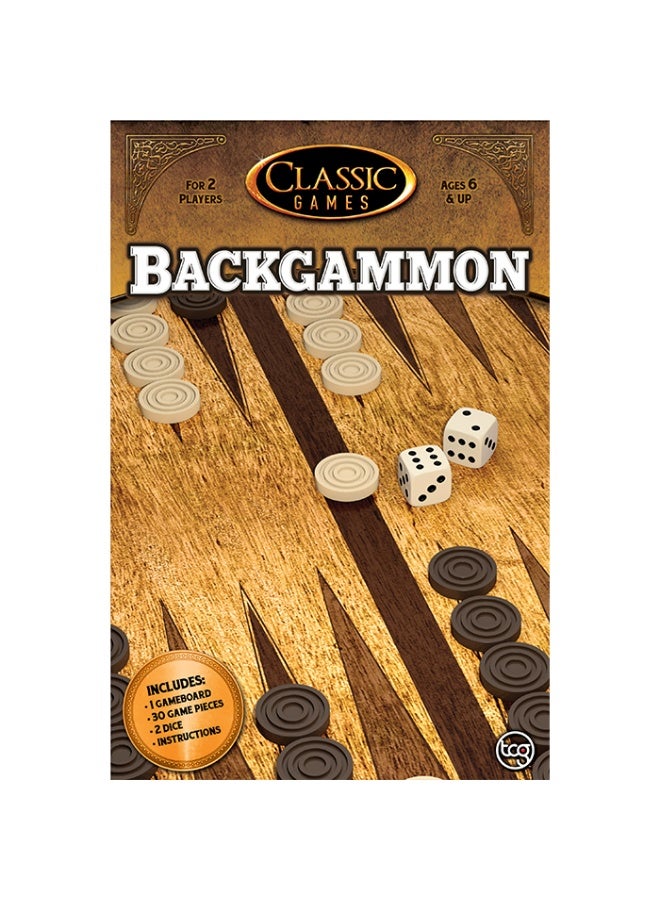 tcg Classic Games Backgammon Board Game - Image 3