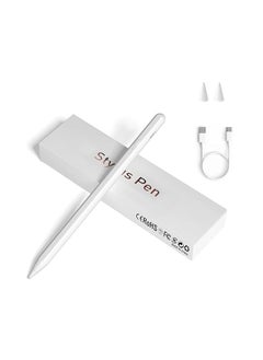 Generic Stylus Pens for Touch Screens, Universal Fine Point iPad Pencil with Magnetic Adsorption Compatible with iPhone/iPad/Samsung/Android/Tablet & Other Touch Screens (White)  - Image 1