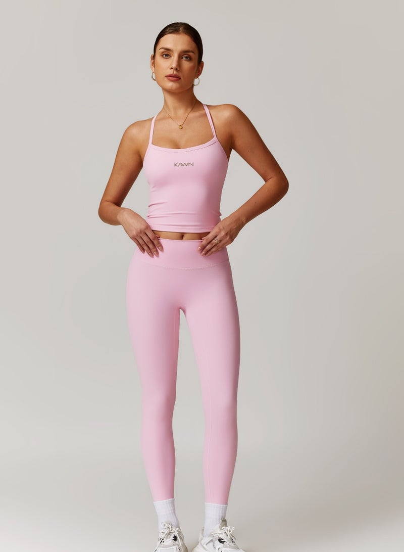 KAWN.YOGA Womens X Back Square Neckline Cami Top - Image 4