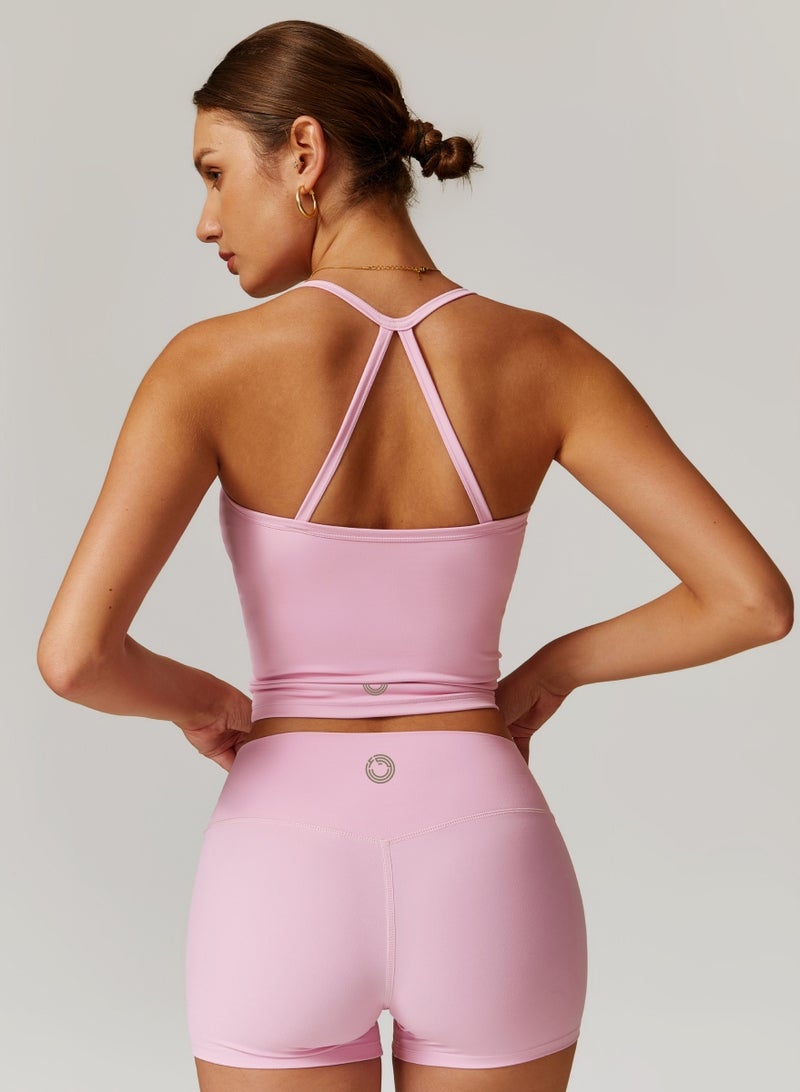 KAWN.YOGA Womens X Back Square Neckline Cami Top - Image 2