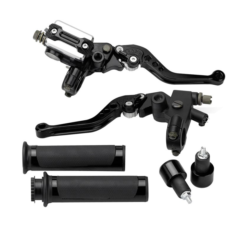 Motorcycle 7/8'' 22mm Handlebar Brake Master Cylinder Clutch Lever Left & Right Set Universal Fit for Scooters Sports Bicycle Road Bicycle ATV Aluminum Alloy Motorcycle Master Cylinder Lever - Image 5
