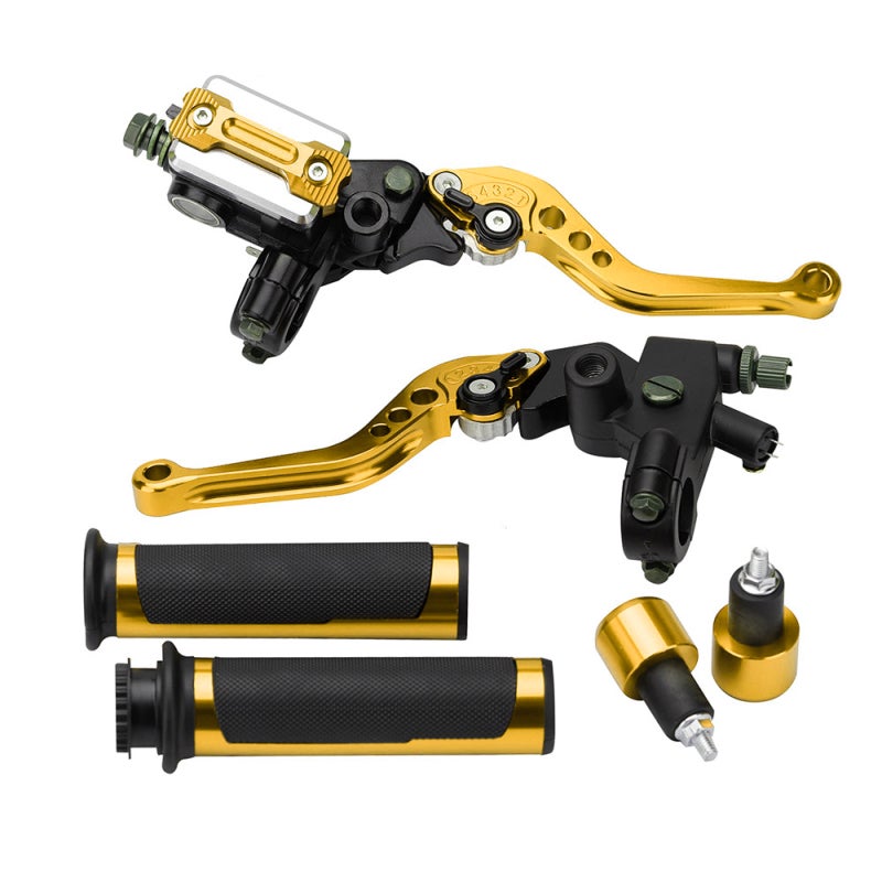 Motorcycle 7/8'' 22mm Handlebar Brake Master Cylinder Clutch Lever Left & Right Set Universal Fit for Scooters Sports Bicycle Road Bicycle ATV Aluminum Alloy Motorcycle Master Cylinder Lever - Image 2
