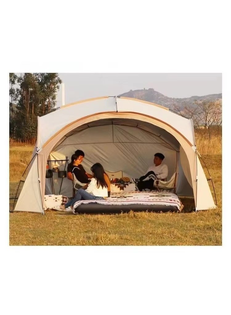 بلو فاير خيمة قبة كبيرة الحجم تسع 5-10 أشخاص | خيمة تخييم عائلية مقاومة للماء مع حماية من أشعة الشمس UV | مظلة قماش أكسفورد فضي مطلي | سهلة التركيب مع جدران شبكية | خيمة محمولة للشاطئ، التنزه، الصيد والحديقة - Image 3