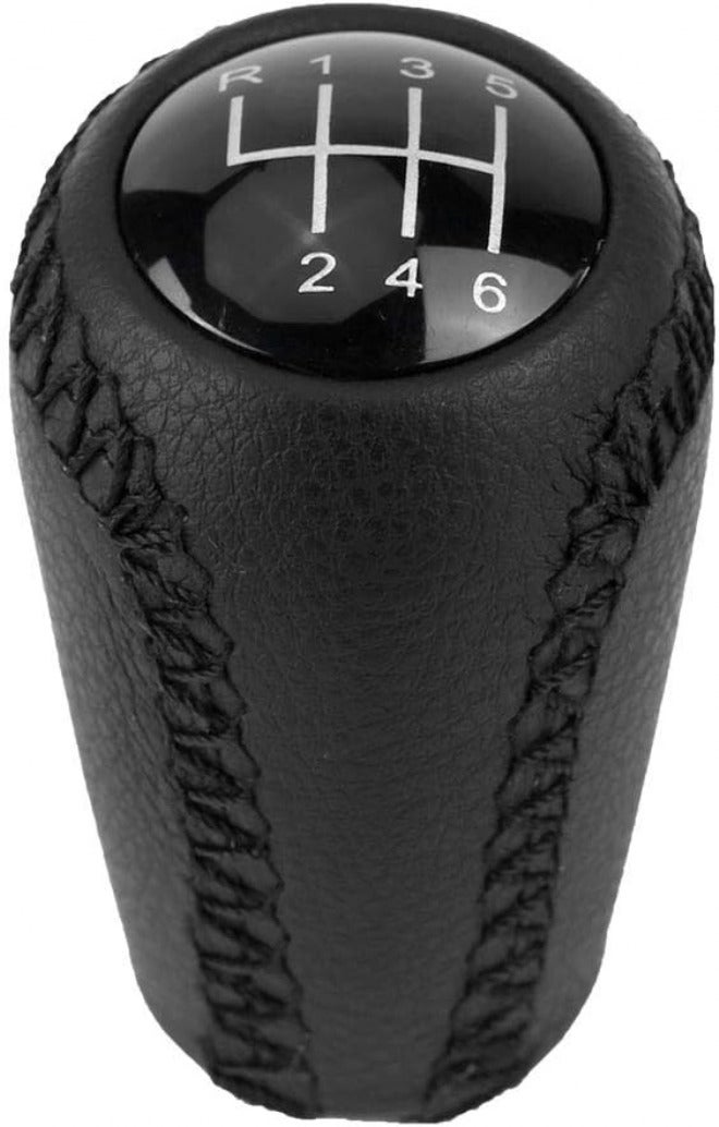 Haofy Leather Gear Stick Shift Knob Cover Gear Shift Knob Gear Knob Cover for 3 BK BL 5 CR CW 6 II GH NC III 2005 to 2014 - Image 1
