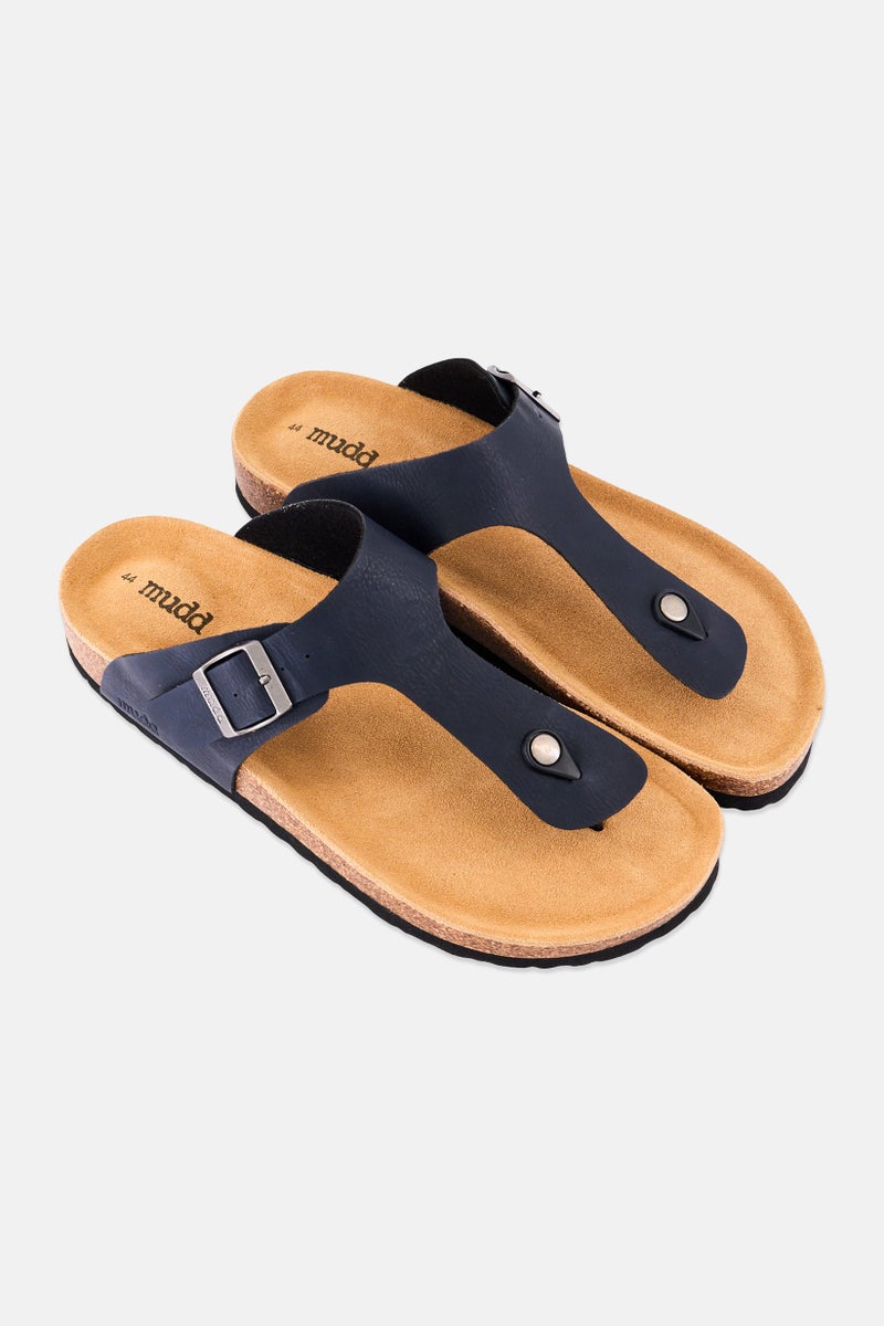 Mudd Men Slip On Cork Sandals, Dark Navy Blue - Image 2