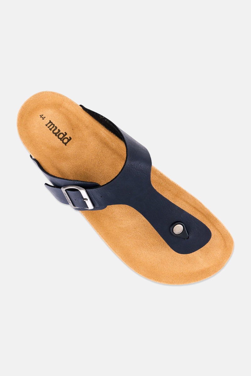 Mudd صنادل كورك للرجال، زرقاء داكنة، - Image 4