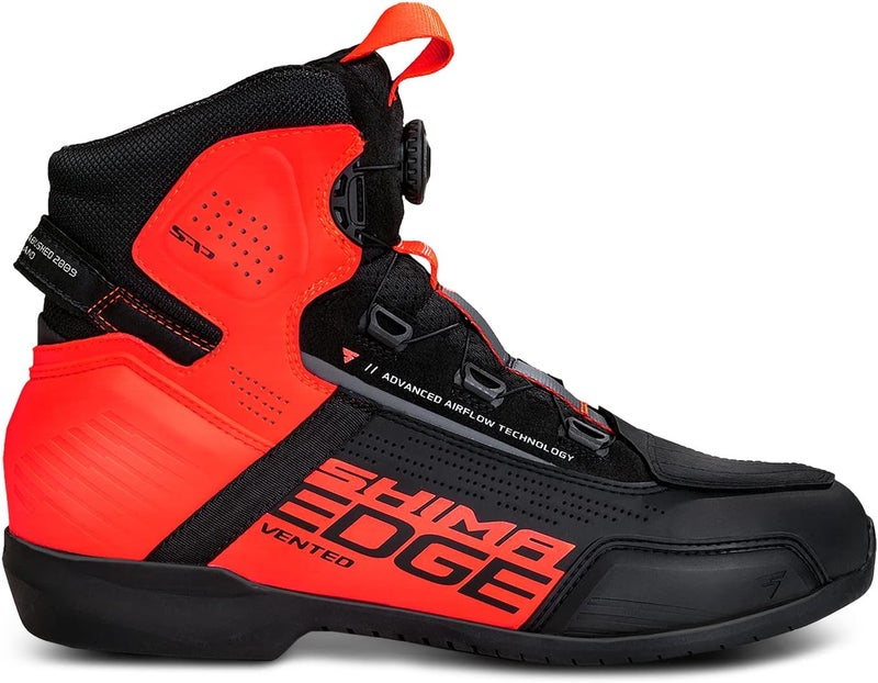 SHIMA EDGE VENTED Motorbike Boots for Men - Ventilated Leather Summer Riding Shoes - Image 4