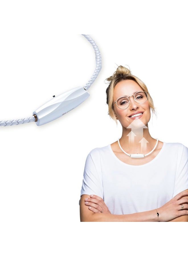 ible Airvida M1 Ionic Wearable Air Purifier (White) – Up to 99% Pollutant Removal Rate, Stylish & Lightweight with 3 Modes, Titanium Necklace & Clip, Silent Operation, 20g - Image 1