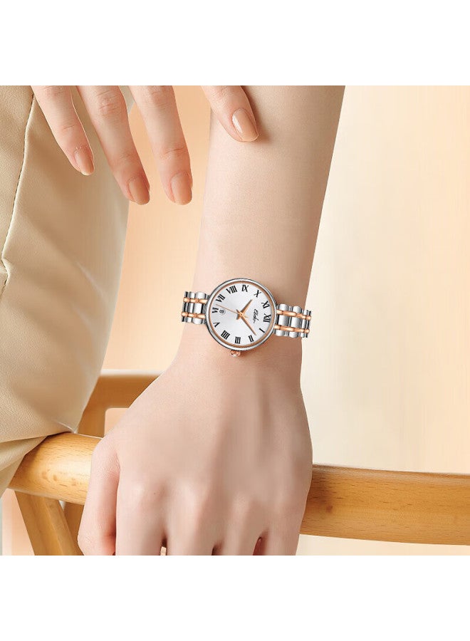 Ebohr New Vintage Little Beauty Women's Watch Steel Band Quartz Ladies Watch New Year Valentine's Day Gift For Girls - Image 2