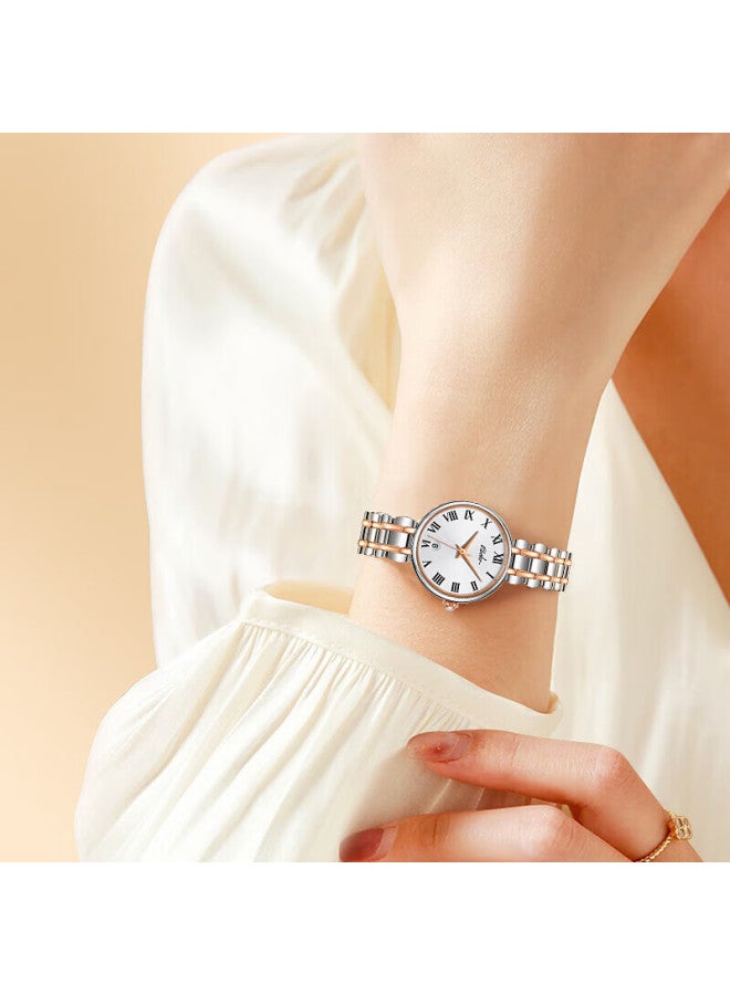 Ebohr New Vintage Little Beauty Women's Watch Steel Band Quartz Ladies Watch New Year Valentine's Day Gift For Girls - Image 3