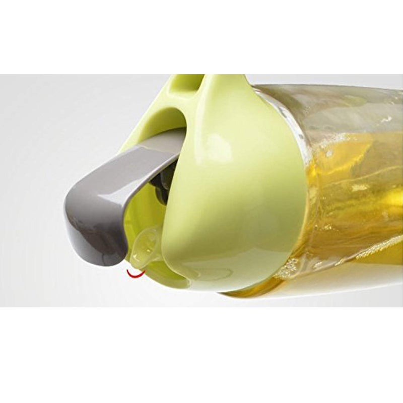 Cazuela Oil Dispenser Auto Flip Olive Oil Glass Bottle 450 ml Leakproof Condiment Container with Automatic Cap and Stopper Glass Bottles for Kitchen Cooking 450ml - Image 3